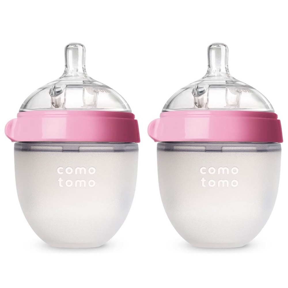 Comotomo 5 oz pink bottles